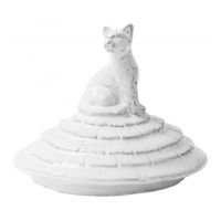 Astier De Villatte Grand Chalet Cat Candle Lid for Glass Candle