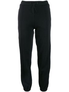 MSGM pantalon de jogging à bandes logos - Noir