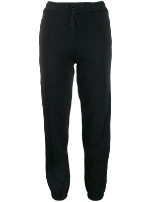 MSGM pantalon de jogging à bandes logos - Noir