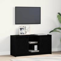 TV-kast Zwart 100 x 34 x 50 cm Bewerkt hout