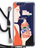Peach please!: Honor 9 Transparant Hoesje met koord