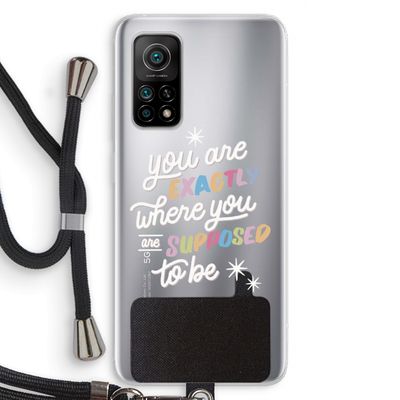 Right Place: Xiaomi Mi 10T 5G Transparant Hoesje met koord