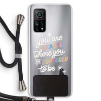 Right Place: Xiaomi Mi 10T 5G Transparant Hoesje met koord