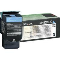 Lexmark Tonercassette (recycling) C544 C546 X544 X546 X548 Origineel Cyaan 4000 bladzijden C544X1CG