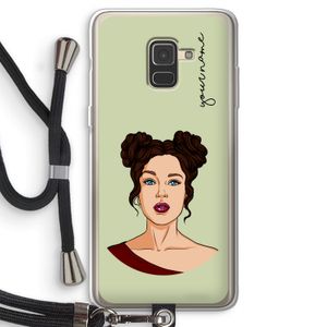 Pop-Art Creator: Samsung Galaxy A8 (2018) Transparant Hoesje met koord