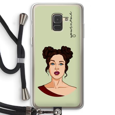 Pop-Art Creator: Samsung Galaxy A8 (2018) Transparant Hoesje met koord