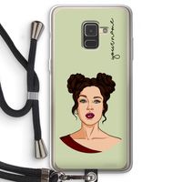 Pop-Art Creator: Samsung Galaxy A8 (2018) Transparant Hoesje met koord