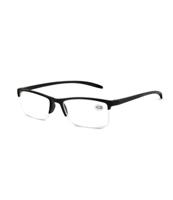 Spectrum leesbril zwart rechthoekig half randloos 2.50