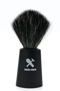 Raz*War scheerkwast synthetisch haar Black Fibre Matzwart