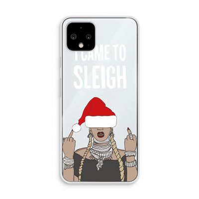 Came To Sleigh: Pixel 4 Transparant Hoesje