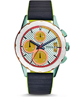 Horlogeband Fossil ES3968 Silicoon Zwart 20mm