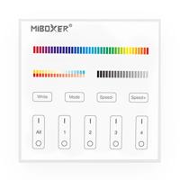 Touch panel 4-zone RGBWW afstandsbediening wandpaneel op batterij
