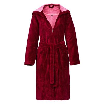 Vossen Vossen dames badjas Palermo burgundy XL