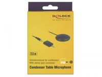 DeLOCK 65873 Zwart Table microphone Bedraad microfoon - thumbnail