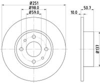 Remschijf 8DD355101101