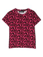 Versace Kids t-shirt à logo imprimé - Rose