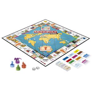 Hasbro Monopoly Wereldreis bordspel