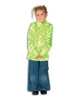 Ruche Blouse Neon Geel