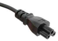 Huismerk Voedingskabel Netsnoer Schuko-C5 &apos;Mickey Mouse&apos; Zwart 1,8m