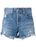 Levi's short à effet usé - Bleu - thumbnail