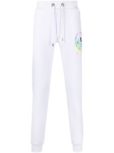 Philipp Plein pantalon de jogging skinny à motif tête de mort - Blanc