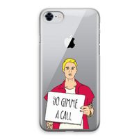 Gimme a call: iPhone 8 Transparant Hoesje