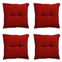 Zit universeel Rib red 50 cm x 50 cm (4 stuks) Madison - Madison