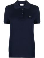 Lacoste polo en piqué à patch logo - Bleu - thumbnail