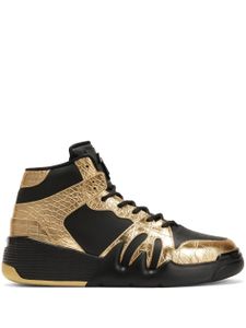 Giuseppe Zanotti baskets montantes Talon en cuir - Or