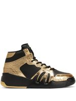 Giuseppe Zanotti baskets montantes Talon en cuir - Or - thumbnail