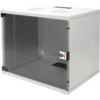 ROLINE 19-inch wandbehuizing Basic 9 U, 540x400 BxD Bouwpakket grijs