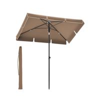 Opvouwbare parasol voor balkon, Walnoot bruin / 200 x 125 cm - thumbnail