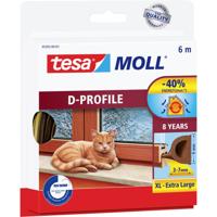 tesa D-Profil 05393-00101-01 Afdichtingstape tesamoll Bruin (l x b) 6 m x 9 mm 6 m - thumbnail