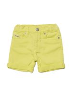 Diesel Kids short en coton à patch logo JoggJeans® - Jaune