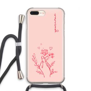 Giving Flowers: iPhone 7 PLUS Transparant Hoesje met koord