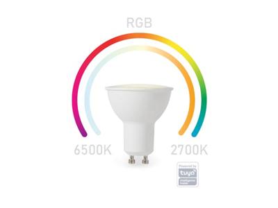 Smart wifi rgb-lamp koudwit & warmwit gu10 - Velleman