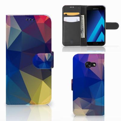 Samsung Galaxy A5 2017 | Book Case | Polygon Dark