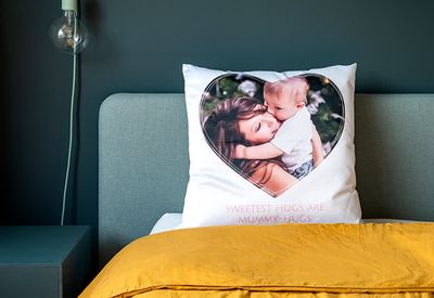 Polyester kussensloop vierkant XL met print op voor- en achterkant