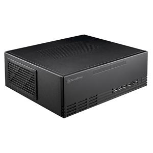 SilverStone SST-ML11B htpc behuizing 2x USB-A 2.0, 2x USB-A 3.2 (5 Gbit/s), 1x Audio