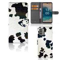 Nokia G22 | Telefoonhoesje | Met pasjeshouder | Koeienvlekken