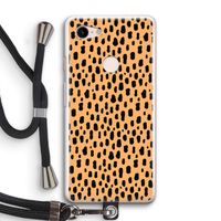 Panter: Pixel 3 Transparant Hoesje met koord