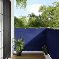 Balkonscherm 120x1000 cm 100% polyester oxford blauw - thumbnail