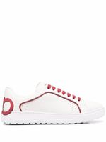 Ferragamo baskets Manhattan à imprimé Gancini - Blanc