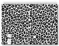 Pepa Lani family planner 2025-2026 Black & White Leopard