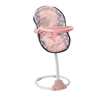 Poppenstoel 3 In 1 Grijs/roze 42x40x40 Cm
