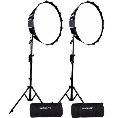 Nanlite Forza 60 LED bi-color dual kit (w/ light stand and softbox)