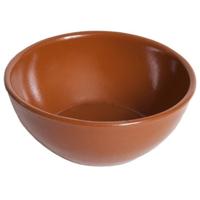 Kommetje/serveer schaaltje - 1x - ontbijt/hapjes - Spaans terracotta - stapelbaar - 15 x 6 cm Kommetje/serveer schaaltje - 1x - ontbijt/hapjes - Spaans terracotta - stapelbaar - 15 x 6 cm