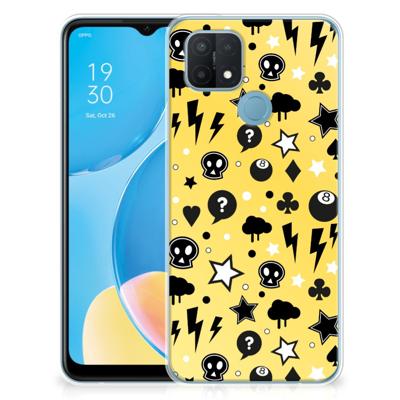 Silicone Back Case OPPO A15 Punk Geel Silicone Back Case OPPO A15 Punk Geel
