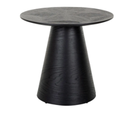 Bijzettafel Blax 58.5Ø - zwart