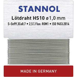 Stannol HS10 Soldeertin, loodvrij Loodvrij Sn99,3Cu0,7 ROM1 6 g 1 mm